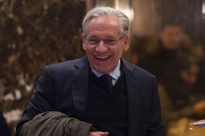 Bob Woodward arrives for a meeting with Donald Trump at Trump Tower on January 3, 2017 in New York.